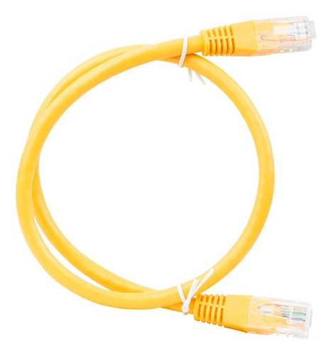 Patch Cord Cable Parcheo Red Utp Cat6 0.5 Mts Amarillo