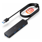 Hub Usb 3.0 De 4 Puertos Aceele Para Pc Ps4 Laptop Y Mas