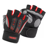 Guantes Pesas Premium Negro Gris Y Rojo - Aolikes