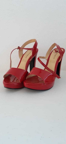 Zapatillas Color Rojo Talla Única 24.5 Material Sintético. 