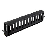 Guia De Cabos Abs + Frente Falsa 1u  Metal P/ Racks 19 