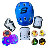 Casco Protección Kit Niños 3 En 1 Kit Casco+pelota+pato Luz