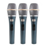 Kit 3 Microfone Kadosh K98 Com Cachimbo E Case