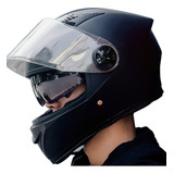 Casco Abatibles Motos Motocicleta Anti Niebla Espejo Doble