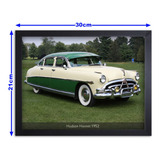 Quadro Com Moldura Hudson Hornet 1952 Tamanho A4 30x21cm