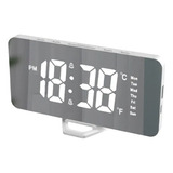 Reloj Espejo Digital Con Atenuación Automática, Despertador