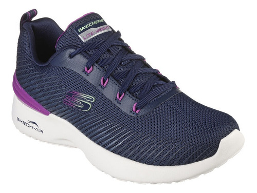 Tenis Skechers Dynamight Dama 149669 Marino Cómodo Ligero 