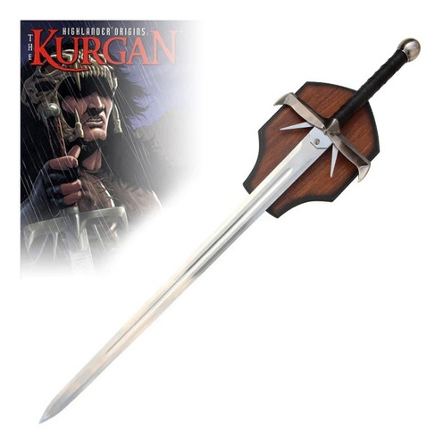Espada Medieval Highlander Vilão Kurgan Tamanho Real 1,27 M
