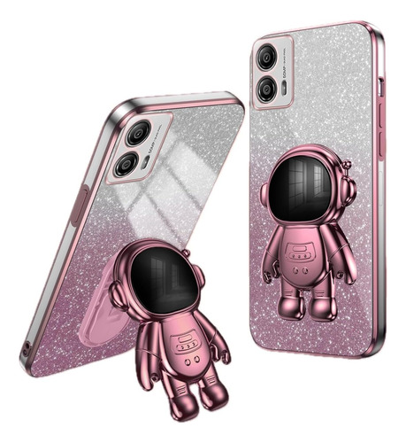 Bling Silicona Funda Case For Moto + Astronauta Soport