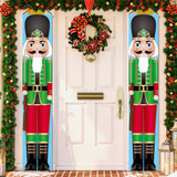 Colgador De Puerta De Soldado De Cascanueces De Navidad, Dec