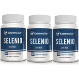 Selenio 200mcg X 60 Capsulas Veganas, Pack 3 Frascos