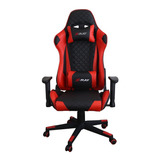 Cadeira De Escritório Elidy X-ray Youtuber Xtreme Gaming Gamer Ergonômica  Vermelha Com Estofado De Couro