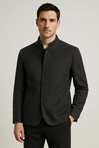 Abrigo Para Caballero Cuello Mao | Elegante Y Premium