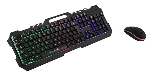 Teclado Gamer + Mouse Optico Rgb Gadnic K4 Move Usb Retro 