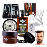 Kit Barba + Cortauñas Cera Aceite Shampoo Gel / Regalo Papá