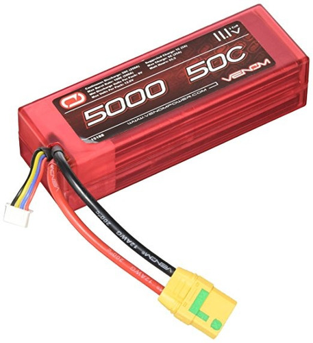 Venom 50c 3s 5000mah 11.1v Lipo Hardcase De Batería Con Xt90