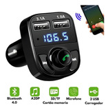 Novíssimo Receptor Veicular Transmissor Fm Bluetooth Usb