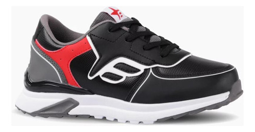 Zapatillas Footy Deportivas Urbanas Top Negro/rojo Orig