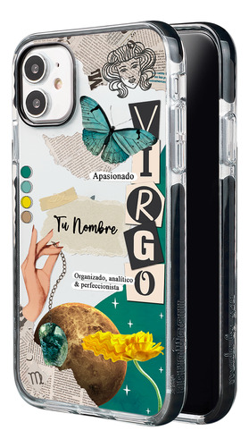 Funda Para iPhone Mujer Signo Zodiaco Virgo Tu Nombre