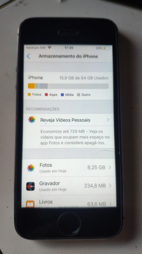 iPhone 5s 64gb Ótimo Estado Icloud Livre Digital Ok