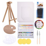 Kit De Pintura De Lujo Para Adultos, 48 Piezas, Incluye Caba