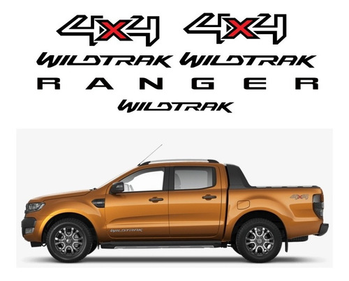 Sticker Kit Wildtrack Batea + Puertas Compatible Con Ranger