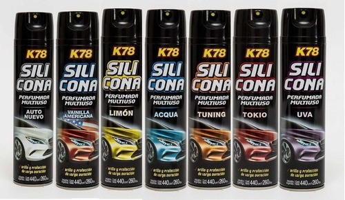 Silicona K78 X10 Aerosol Perfumada Multiuso Varias Fragancia