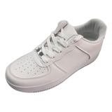 Zapatilla Deportiva Blanco Hombre Mujer Escolar Y Casual