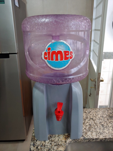 Dispenser De Agua Natural Color Gris + Bidon Vacio 12lts
