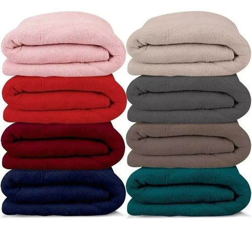 50 Cobertores Manta Casal Microfibra Anti Alérgica Atacado