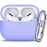 Funda Para AirPods Pro De Silicona C/llavero (usa) - Lila