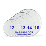 Tom Pack Remo Ambassador Set Parche 12/13/14/16 Transparente