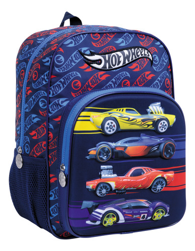 Mochila Espalda Jardin 14 PuLG Hot Wheels Licencia Oficial