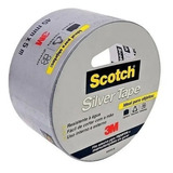 Fita Adesiva Silver Tape 45mmx5m Scotch Cinza 3m Resistente