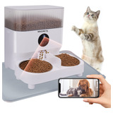 Whdpets - Comedero Automtico Para Gatos, Alimentador De Masc