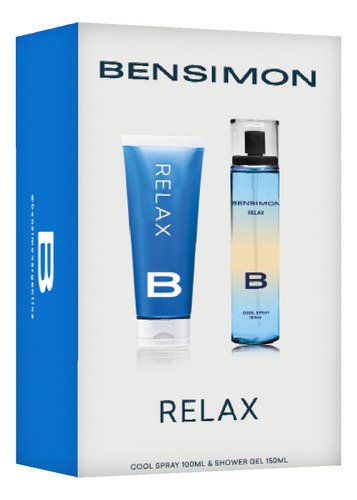 Body Splash Hombre Bensimon Relax Cool Spray+ Shower Gel Set