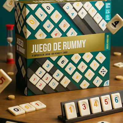 Juego De Mesa Rummy Jumbo De Lux Original Habilidad Numerica | Meses sin interés