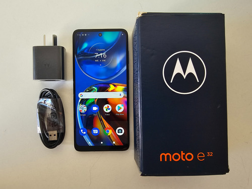  Moto E32 64 Gb Gris 4 Gb Ram Con Caja, Cable Y Cargador