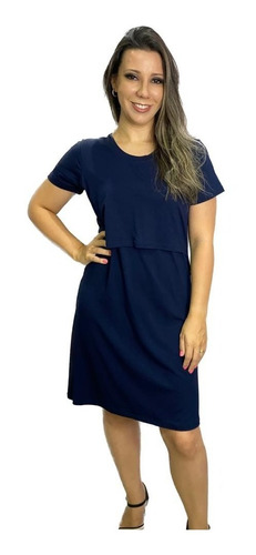 Vestido De Amamentação + Vestido Longo Kit Com 1 De Cada