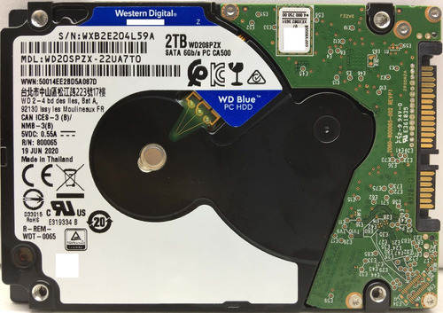 Wd Wd20spzx-22ua7t0 2000gb Sata - 03865 Recuperodatos