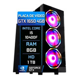 Pc Gamer Fácil Intel I5 10400f 8gb Gtx 1650 Ddr6 Hd 1 Tb