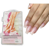 Kit Unhas Nails Postiças Plásticas Tips Comum 100 Unidades