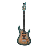 Guitarra Eléctrica Ibanez Sa Standard Sa460mbw De Arce/okoume Sunset Blue Burst Con Diapasón De Ébano