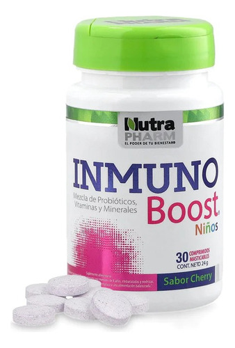 Probiótico Inmuno Boost Niños 30 Comprimidos. Agronewen 