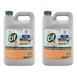 2 Unidades Limpiador Cif Antigrasa Profesional X 5 Lts