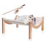 Cama Para Perros Y Gatos - Hamaca Grande De Madera Para Gato