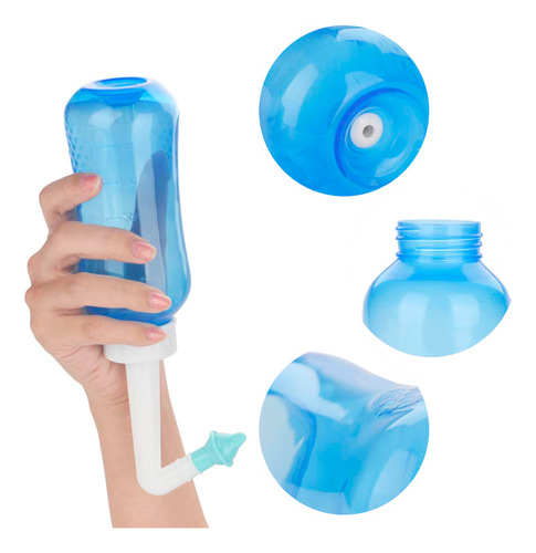 Irrigador Nasal Water Cube 300ml Cor Azul