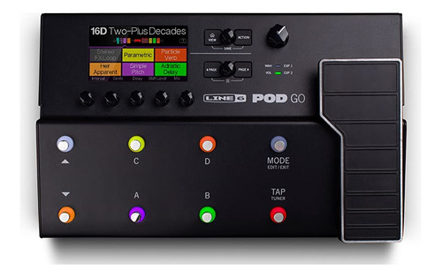 Pedal De Efecto Line 6 Pod Go Negro