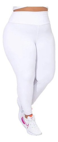 Kit 2 Calça Leg Plus Size Forrada/ Flanelada Feminina Grossa