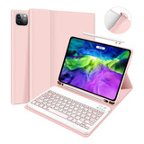 Funda Con Teclado Para iPad Pro 11 2020 Rosa
